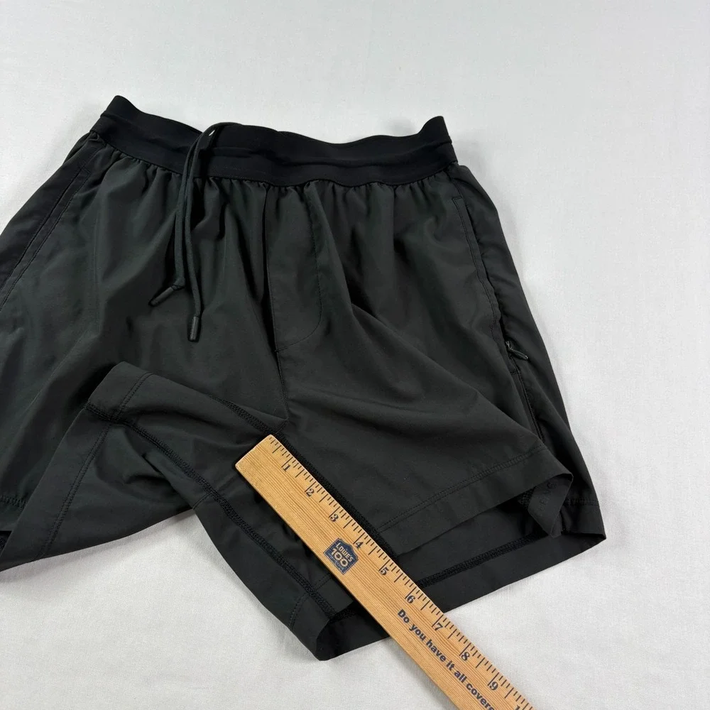 Rhone Mako Tech Shorts Mens Medium Black Gym Training Running Performance